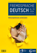 Cover: Fremdsprache Deutsch - - Heft 70 (2024): H&ouml;rkompetenzen entwickeln - Erich Schmidt Verlag