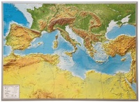 Abbildung von: Relief Mittelmeer 1:5.5MIO - georelief Vertriebs GbR