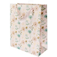 Abbildung von: Geschenktüte Blumen, Rosa, L, FSC MIX, 26 x 32 x 12 cm, 230 g/m² - Rico Design GmbH & Co.KG