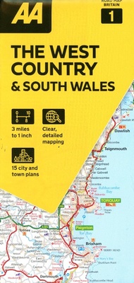 Abbildung von: AA Road Map The West Country & South Wales - Automobile Association