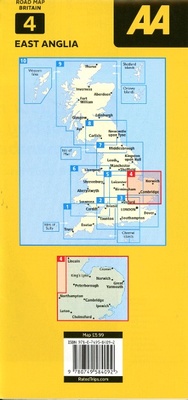 Abbildung von: AA Road Map East Anglia - Automobile Association