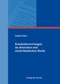 Cover: Haftung f&uuml;r Kundenbewertungen im deutschen und niederl&auml;ndischen Recht - Kovac, Dr. Verlag
