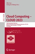 Cover: Cloud Computing - CLOUD 2023 - Springer