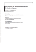 Cover: Die F&uuml;hrung der Personenstandsregister in Musterbeispielen - Verlag f&uuml;r Standesamtswesen