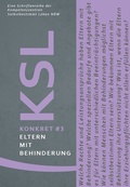 Cover: Eltern mit Behinderung - Kompetenzzentren Selbstbestimmt Leben NRW