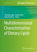 Cover: Multidimensional Characterization of Dietary Lipids - Springer