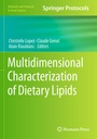 Cover: Multidimensional Characterization of Dietary Lipids - Humana