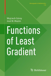 Abbildung von: Functions of Least Gradient - Birkhäuser