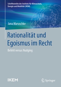 Abbildung von: Rationalität und Egoismus im Recht - Springer