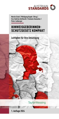 Abbildung von: HinweisgeberInnenschutzgesetz kompakt - Austrian Standards plus GmbH