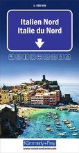 Cover: K&uuml;mmerly+Frey Strassenkarte Italien Nord 1:650.000 - Hallwag K&uuml;mmerly+Frey