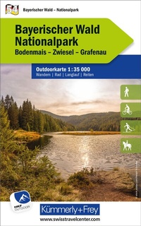 Abbildung von: Kümmerly+Frey Outdoorkarte Deutschland 54 Nationalpark Bayerischer Wald 1:35.000 - Hallwag Kümmerly+Frey