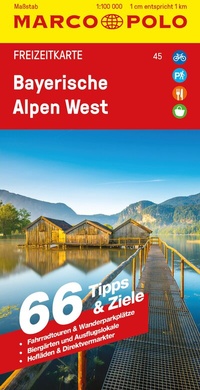 Abbildung von: MARCO POLO Freizeitkarte 45 Bayerische Alpen West 1:100.000 - MARCO POLO ein Imprint von MAIRDUMONT