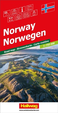 Abbildung von: Hallwag Strassenkarte Norwegen 1:750.000 - Hallwag Kümmerly+Frey