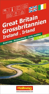 Abbildung von: Hallwag Strassenkarte Grossbritannien, Irland 1:650.000 - Hallwag Kümmerly+Frey