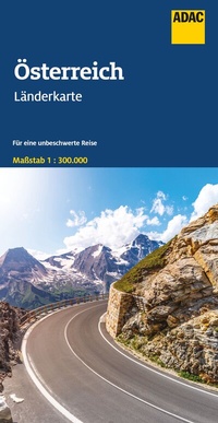 Abbildung von: ADAC Länderkarte Österreich 1:300.000 - ADAC Kartografie ein Imprint von MAIRDUMONT