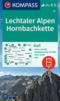 Cover: KOMPASS Wanderkarte 24 Lechtaler Alpen, Hornbachkette 1:50.000 - KOMPASS-Karten