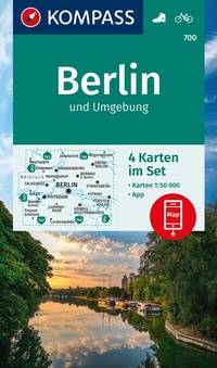 Abbildung von: KOMPASS Wanderkarten-Set 700 Berlin und Umgebung (4 Karten) 1:50.000 - KOMPASS-Karten