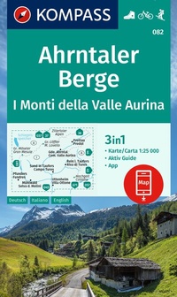 Abbildung von: KOMPASS Wanderkarte 082 Ahrntaler Berge / I Monti della Valle Aurina 1:25.000 - KOMPASS-Karten