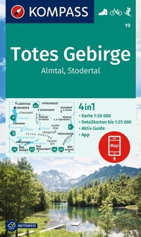 Abbildung von: KOMPASS Wanderkarte 19 Totes Gebirge, Almtal, Stodertal 1:50.000 - KOMPASS-Karten