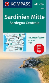 Abbildung von: KOMPASS Wanderkarten-Set 2498 Sardinien Mitte / Sardegna Centrale (4 Karten) 1:50.000 - KOMPASS-Karten