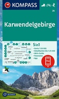 Abbildung von: KOMPASS Wanderkarte 26 Karwendelgebirge 1:50.000 - KOMPASS-Karten
