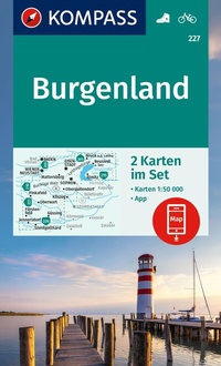 Abbildung von: KOMPASS Wanderkarten-Set 227 Burgenland (2 Karten) 1:50.000 - KOMPASS-Karten