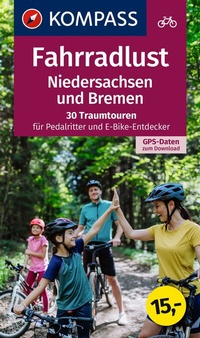 Abbildung von: KOMPASS Fahrradlust Niedersachsen - KOMPASS-Karten