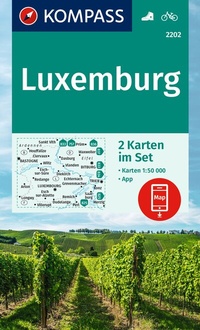 Abbildung von: KOMPASS Wanderkarten-Set 2202 Luxemburg (2 Karten) 1:50.000 - KOMPASS-Karten