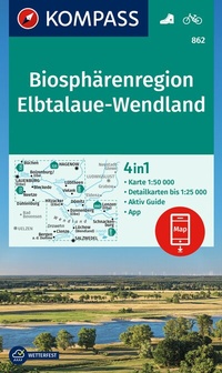 Abbildung von: KOMPASS Wanderkarte 862 Biosphärenregion Elbtalaue-Wendland 1:50.000 - KOMPASS-Karten