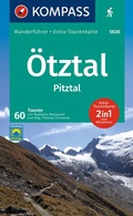 Cover: KOMPASS Wanderf&uuml;hrer &Ouml;tztal, Pitztal, 60 Touren mit Extra-Tourenkarte - KOMPASS-Karten