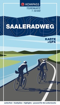 Abbildung von: KOMPASS Fahrrad-Tourenkarte Saaleradweg - Von Münchberg nach Schönebeck (Elbe) 1:50.000 - KOMPASS-Karten