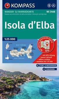 Abbildung von: KOMPASS Wanderkarte 2468 Isola d' Elba 1:25.000 - KOMPASS-Karten