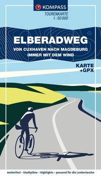 Abbildung von: KOMPASS Fahrrad-Tourenkarte Elberadweg von Cuxhaven nach Magdeburg 1:50.000 - KOMPASS-Karten