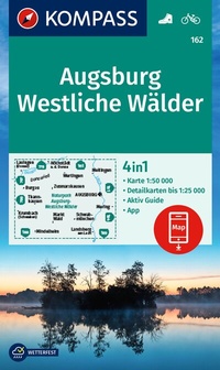 Abbildung von: KOMPASS Wanderkarte 162 Augsburg, Westliche Wälder 1:50.000 - KOMPASS-Karten