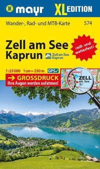 Abbildung von: Mayr Wanderkarte Zell am See, Kaprun XL 1:25.000 - WALTER MAYR VERLAG