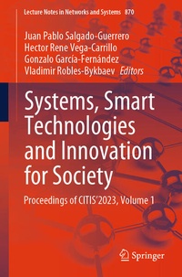 Enlarge image Cover: Systems, Smart Technologies and Innovation for Society - Springer