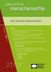 Abbildung von: Die Freiheit der Wissenschaften - Wochenschau Verlag