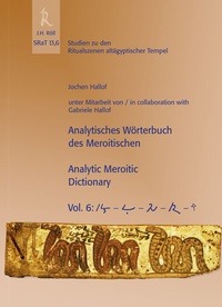 Abbildung von: Analytisches Wörterbuch des Meroitischen /Analytic Meroitic Dictionary - J.H.Röll Verlag