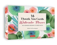 Abbildung von: 16 Thank You Cards Watercolor Flowers - Tuttle Publishing