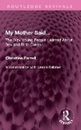 Cover: My Mother Said... - Routledge