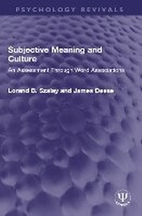 Abbildung von: Subjective Meaning and Culture - Routledge