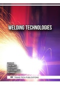 Cover: Welding Technologies - Trans Tech Publications Ltd