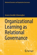 Cover: Organizational Learning as Relational Governance - Springer