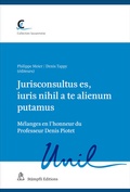 Cover: Jurisconsultus es, iuris nihil a te alienum putamus - St&auml;mpfli Verlag AG