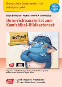 Abbildung von: Grundschule Deutschunterricht. Unterrichtsmaterial zum Kamishibai-Bildkartenset: Der Grolltroll - Don Bosco Medien