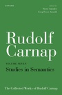 Cover: Rudolf Carnap: Studies in Semantics - Oxford University Press