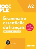 Cover: 100% FLE - Grammaire essentielle du fran&ccedil;ais - A2 - Didier