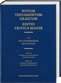 Abbildung von: ECM VI/3.2. Offenbarung. Studien zu Interpunktion und Textstruktur - Deutsche Bibelgesellschaft