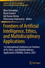 Cover: Frontiers of Artificial Intelligence, Ethics, and Multidisciplinary Applications - Springer
